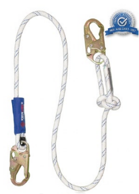 Eslinga de posicionamiento regulable en cuerda nudo