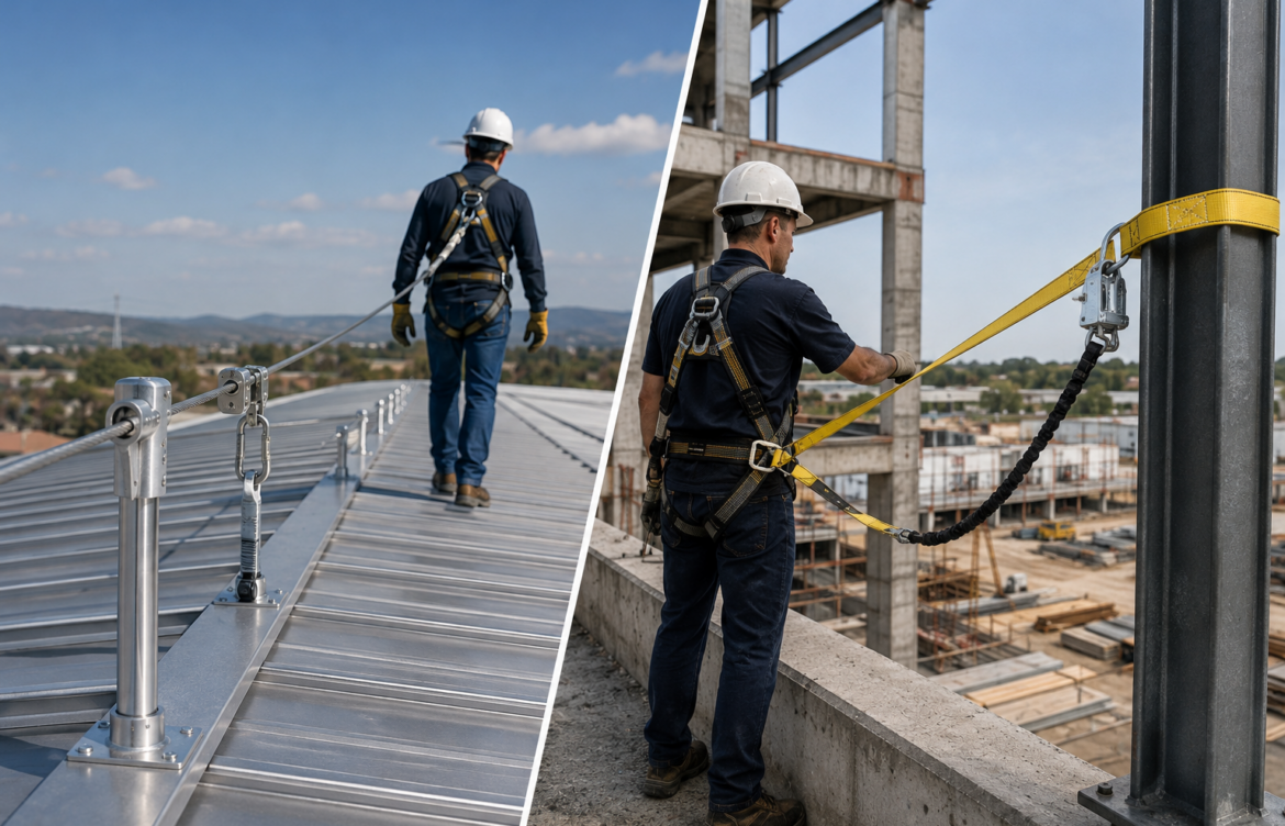 Líneas de vida fijas vs. temporales: ¿Cuál elegir para tu proyecto industrial?
